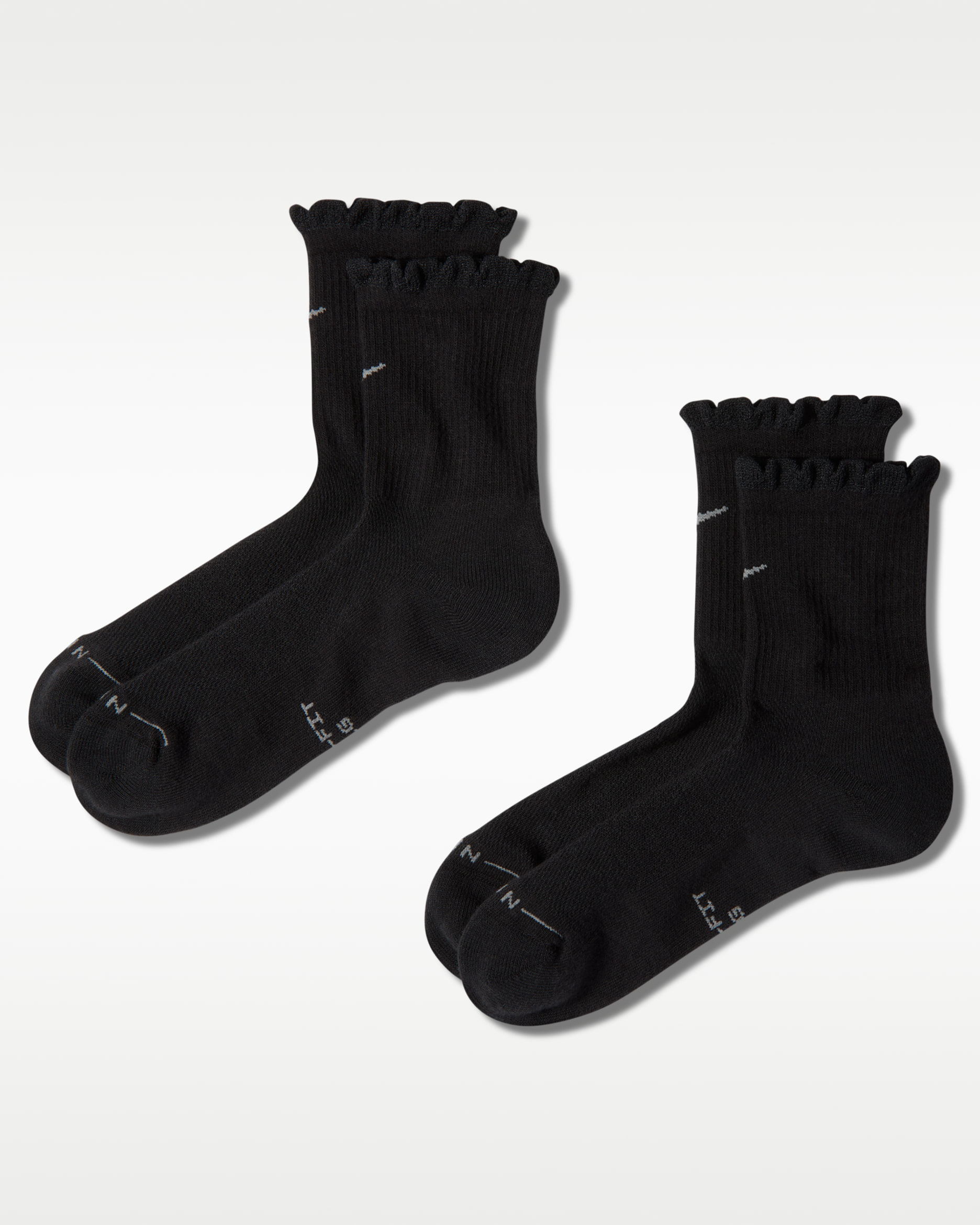 Nike Everyday Elevated Scallop Micro-Crew Socks (2 Pairs). Nike LU